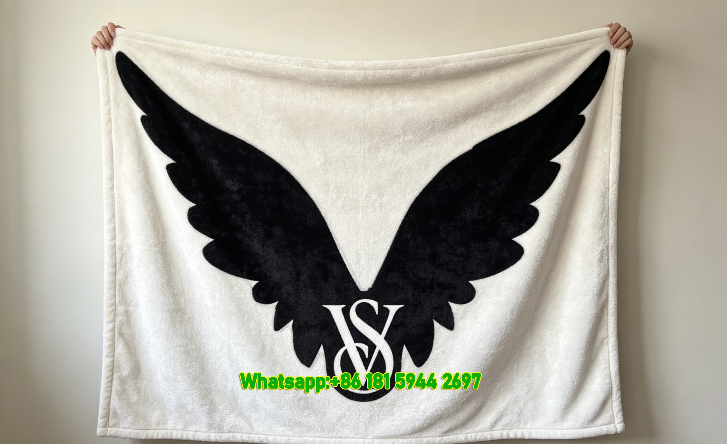 Victoria's Secret Wings Flannel Throw Blanket VS Logo Sofa Blanket V245